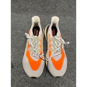 Adidas Ultraboost 21 Mens White Solar Orange Primeblue Running Shoes S23867